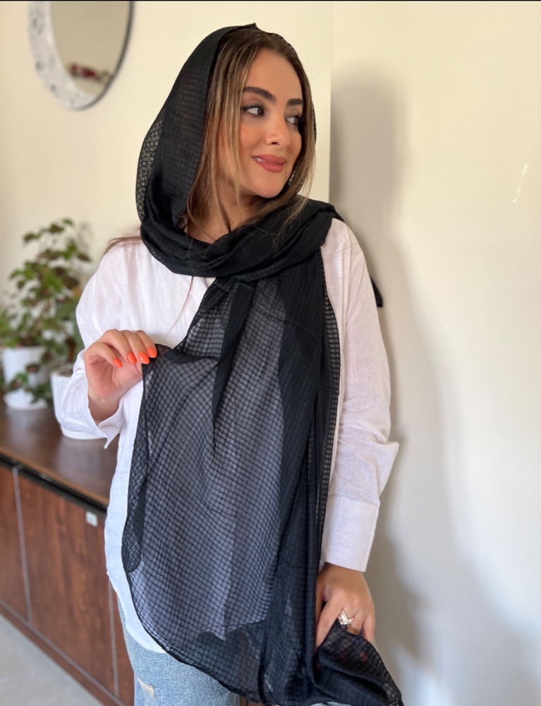 شال چهارخانه نخ پنبه وارداتی